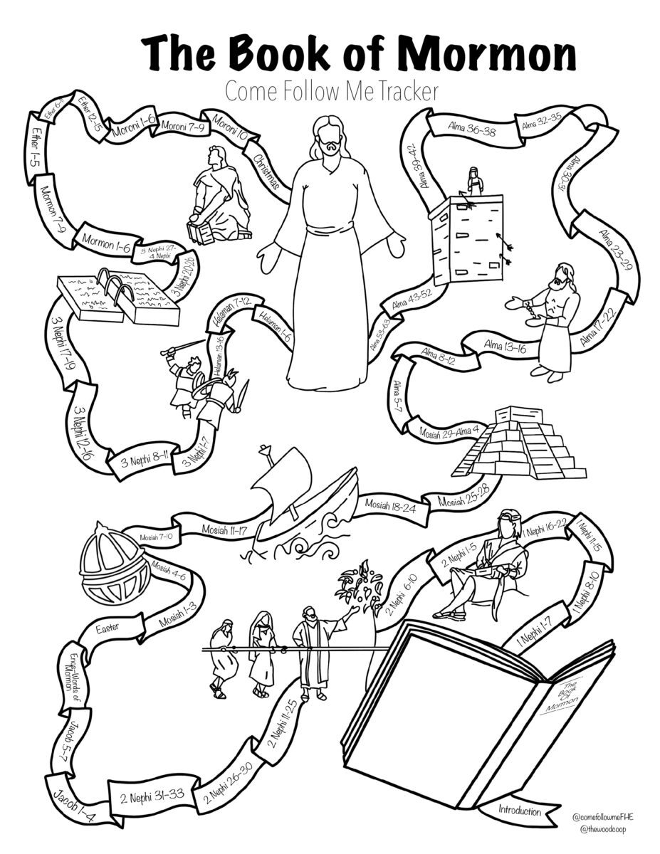 book of mormon stories coloring pages