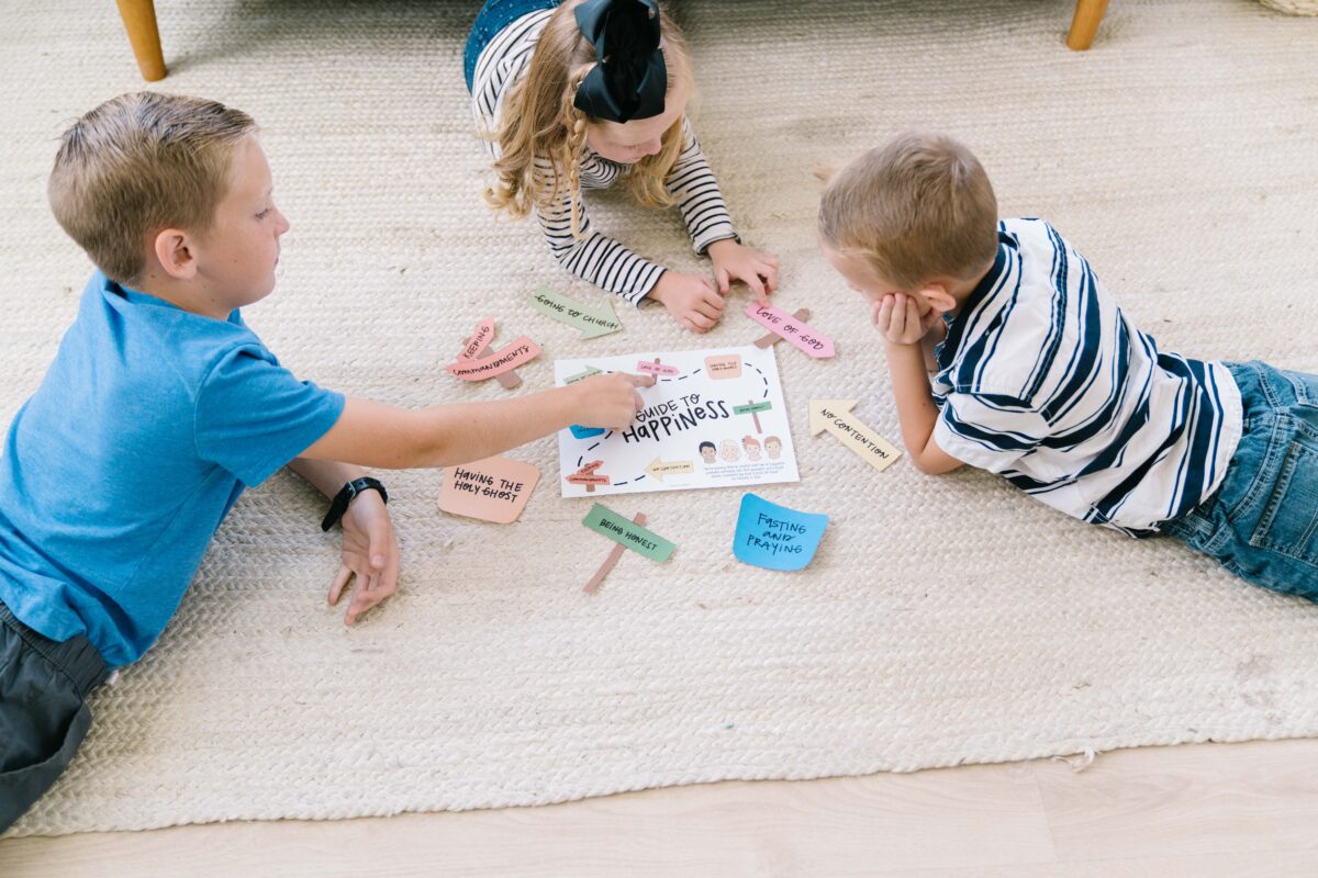 October 19 - October 25 Come Follow Me Lesson for Kids: There Could Not Be A Happier People featured by Come Follow Me FHE.