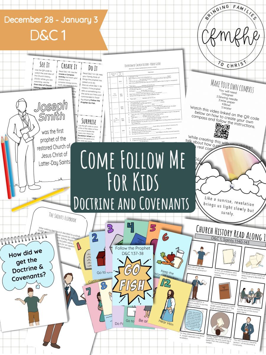 December 28 - January 3 Come Follow Me Lesson for Kids: Hearken, O Ye People by Come Follow Me FHE