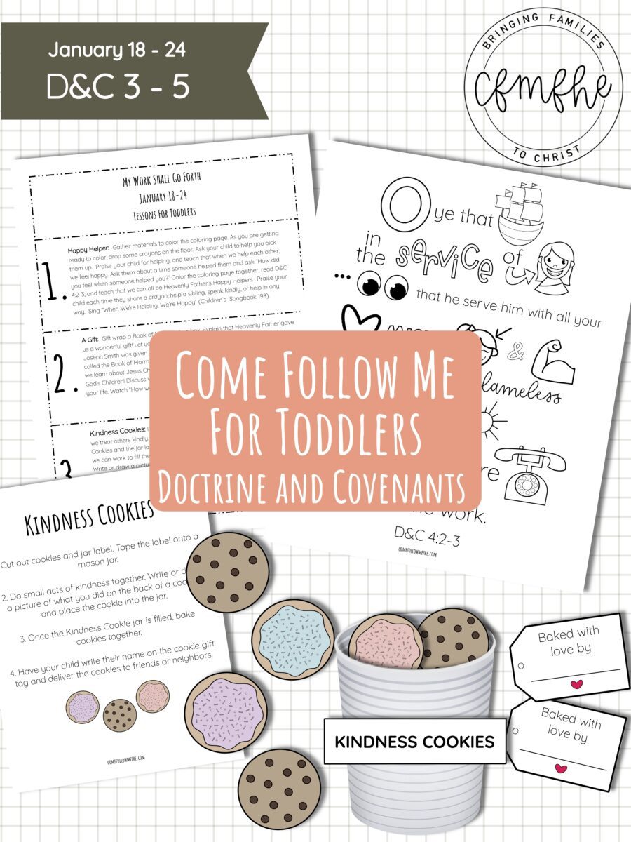 January 18 - January 24 Come Follow Me Lesson for Kids: My Work Shall Go Forth featured by Come Follow Me Lesson