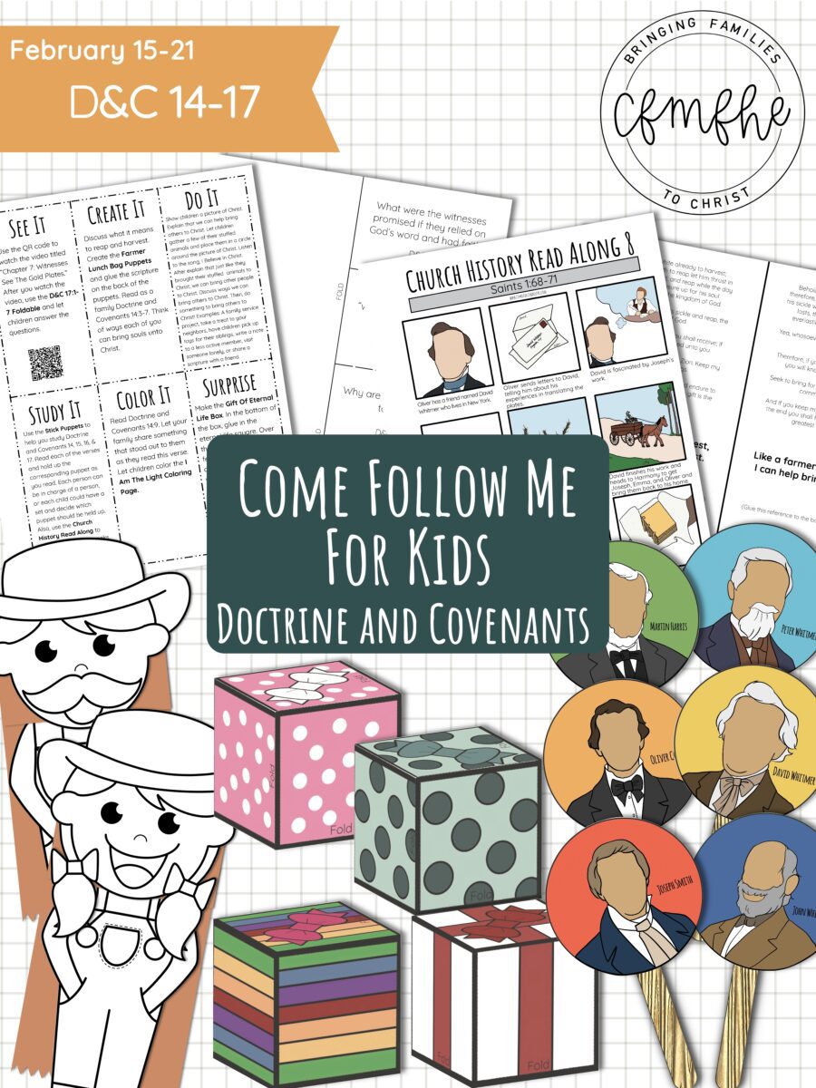 February 15 - February 21 Come Follow Me Lesson for Kids: Stand As A Witness featured by Come Follow Me FHE