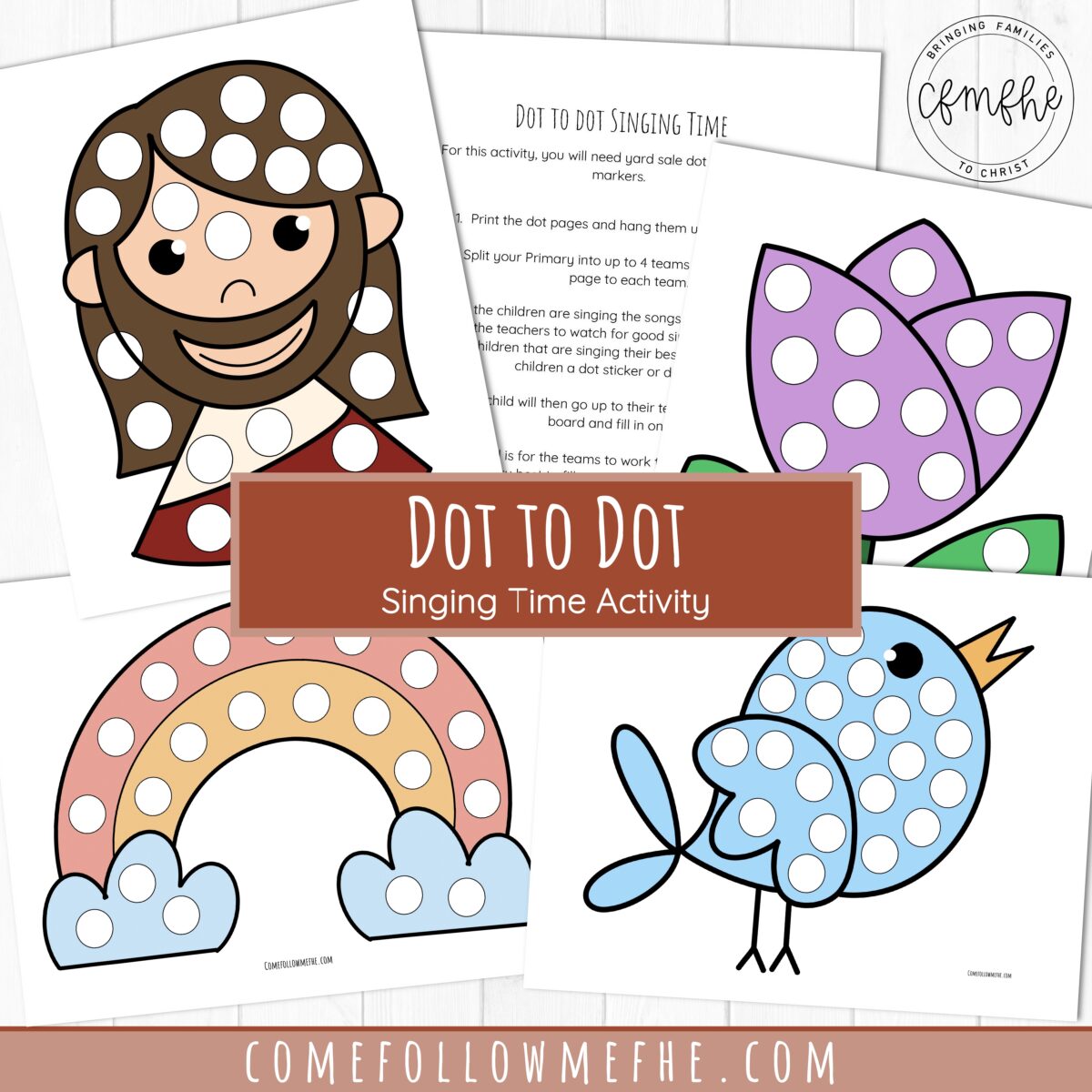 April 2021 Come Follow Me Theme a family home evening activities featured by Come Follow Me FHE
