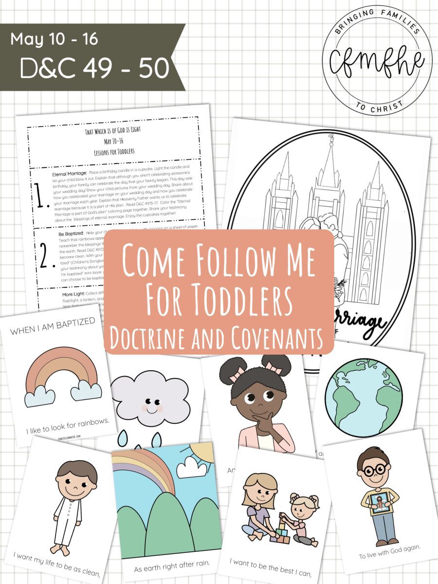 May 10 - May 16 Come Follow Me Lesson for Kids: That Which Is Of God Is Light by Come Follow Me FHE