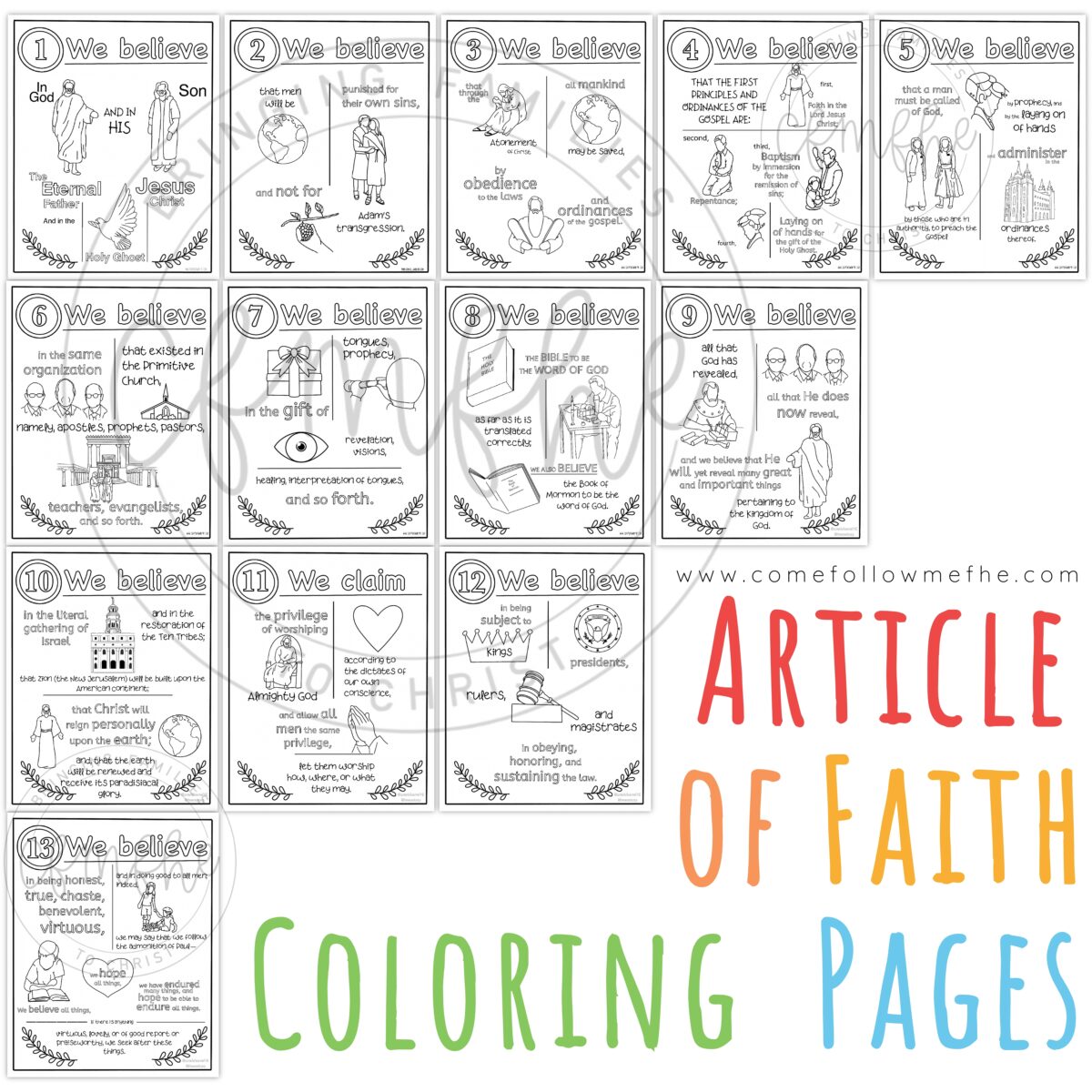 book of mormon stories coloring pages