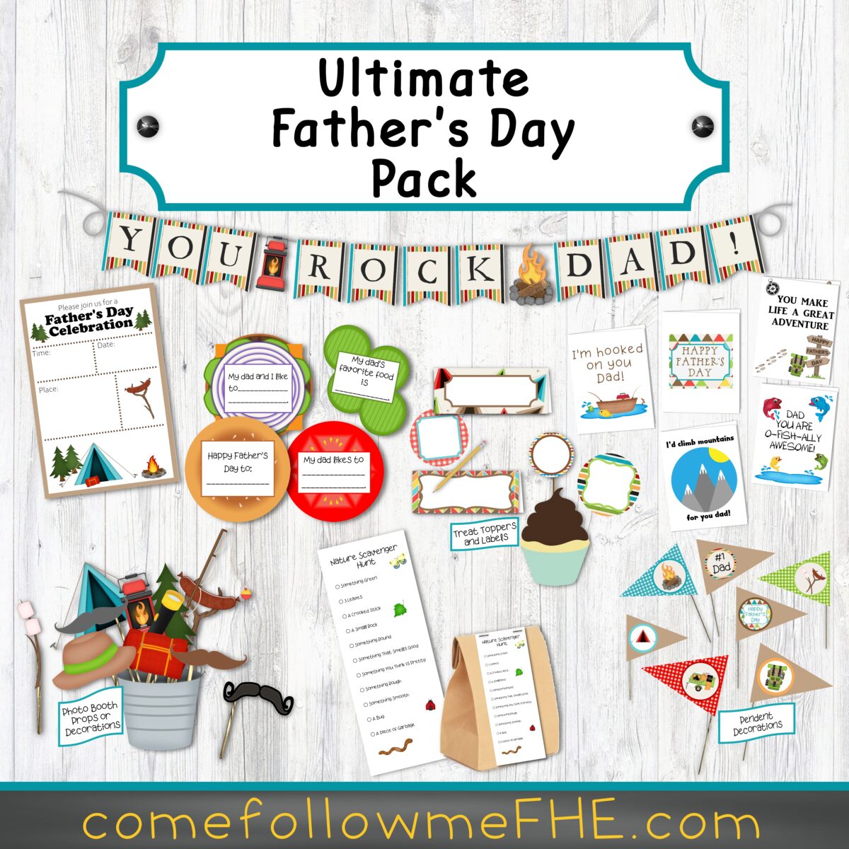 Father's Day Activities featured by Come Follow Me FHE.