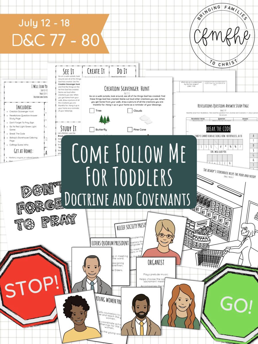 July 12 - July 18 Come Follow Me Lesson for Kids: I Will Lead You Along by Come Follow Me FHE