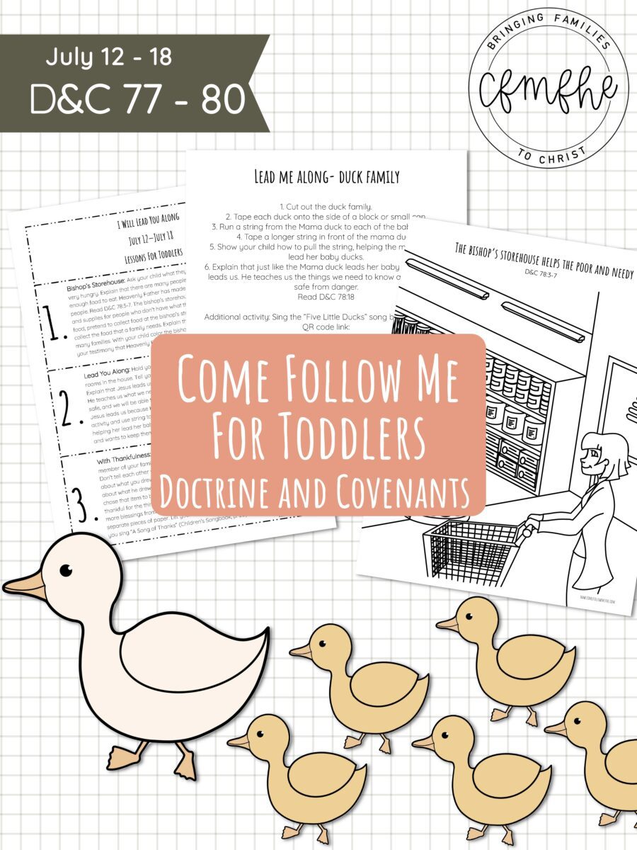 July 12 - July 18 Come Follow Me Lesson for Kids: I Will Lead You Along by Come Follow Me FHE