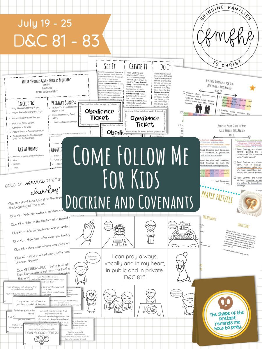 July 19 - July 25 Come Follow Me Lesson for Kids: Where "Much Is Given Much Is Required" by Come Follow Me FHE