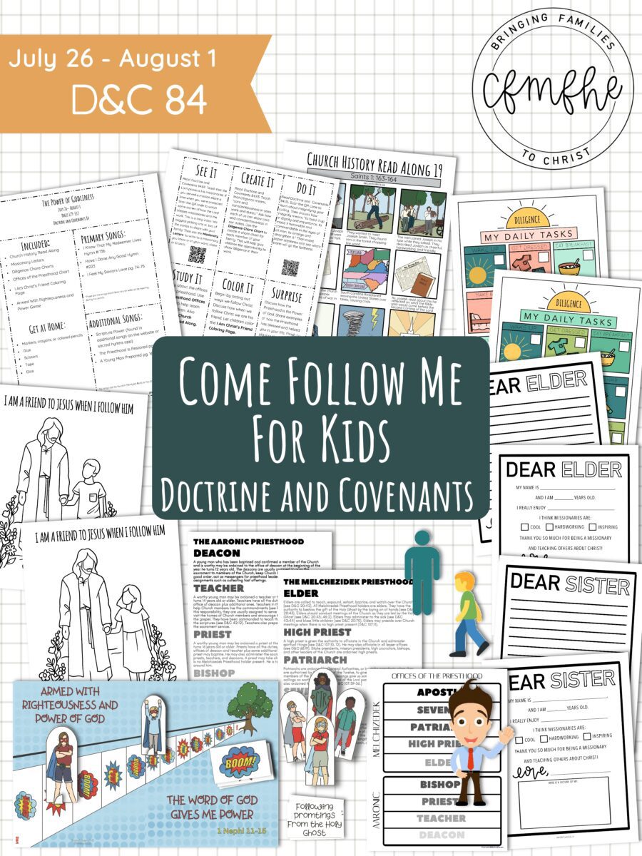 July 26 - August 1 Come Follow Me Lesson for Kids: The Power Of Godliness by Come Follow Me FHE
