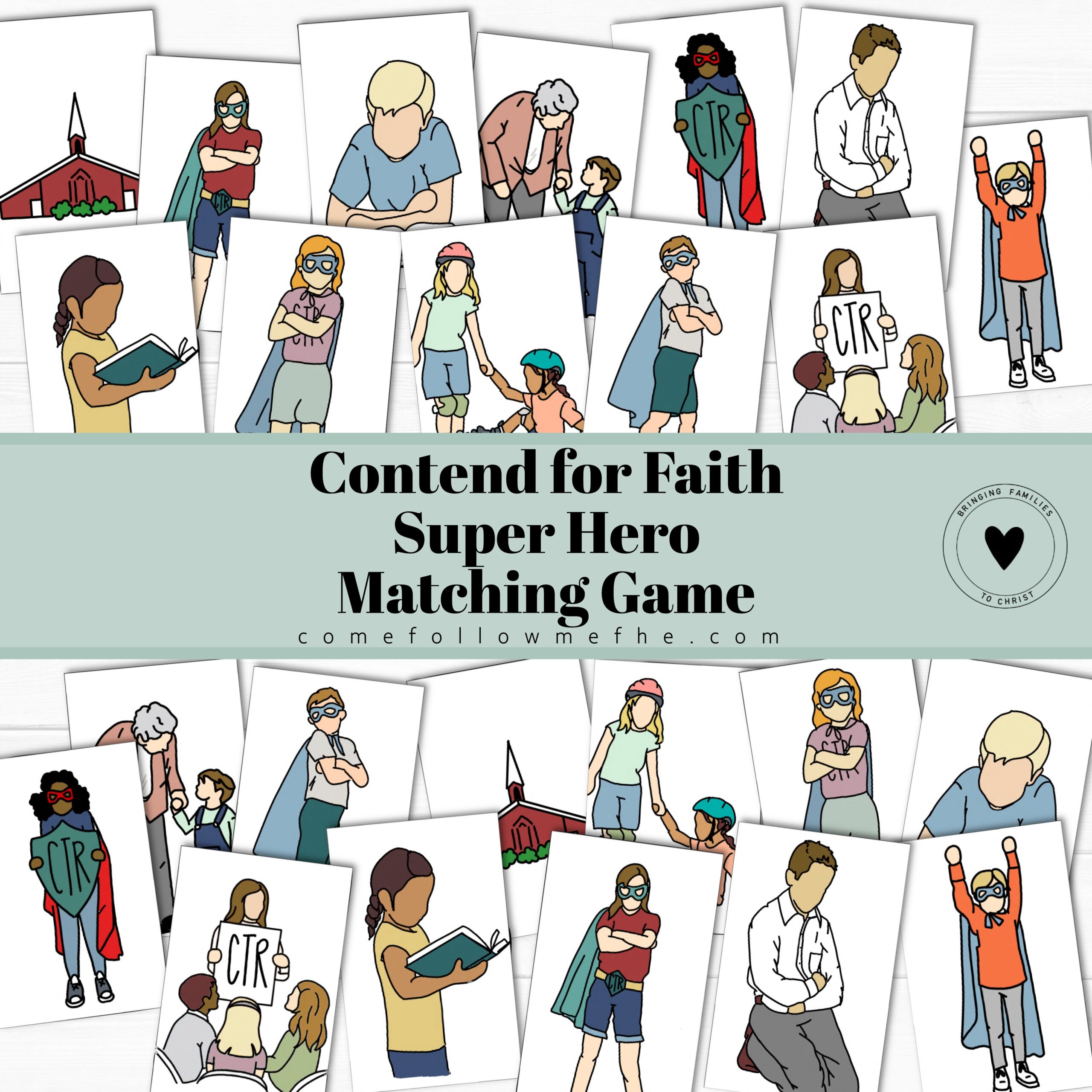 Contend For The Faith Matching Game - Come Follow Me FHE