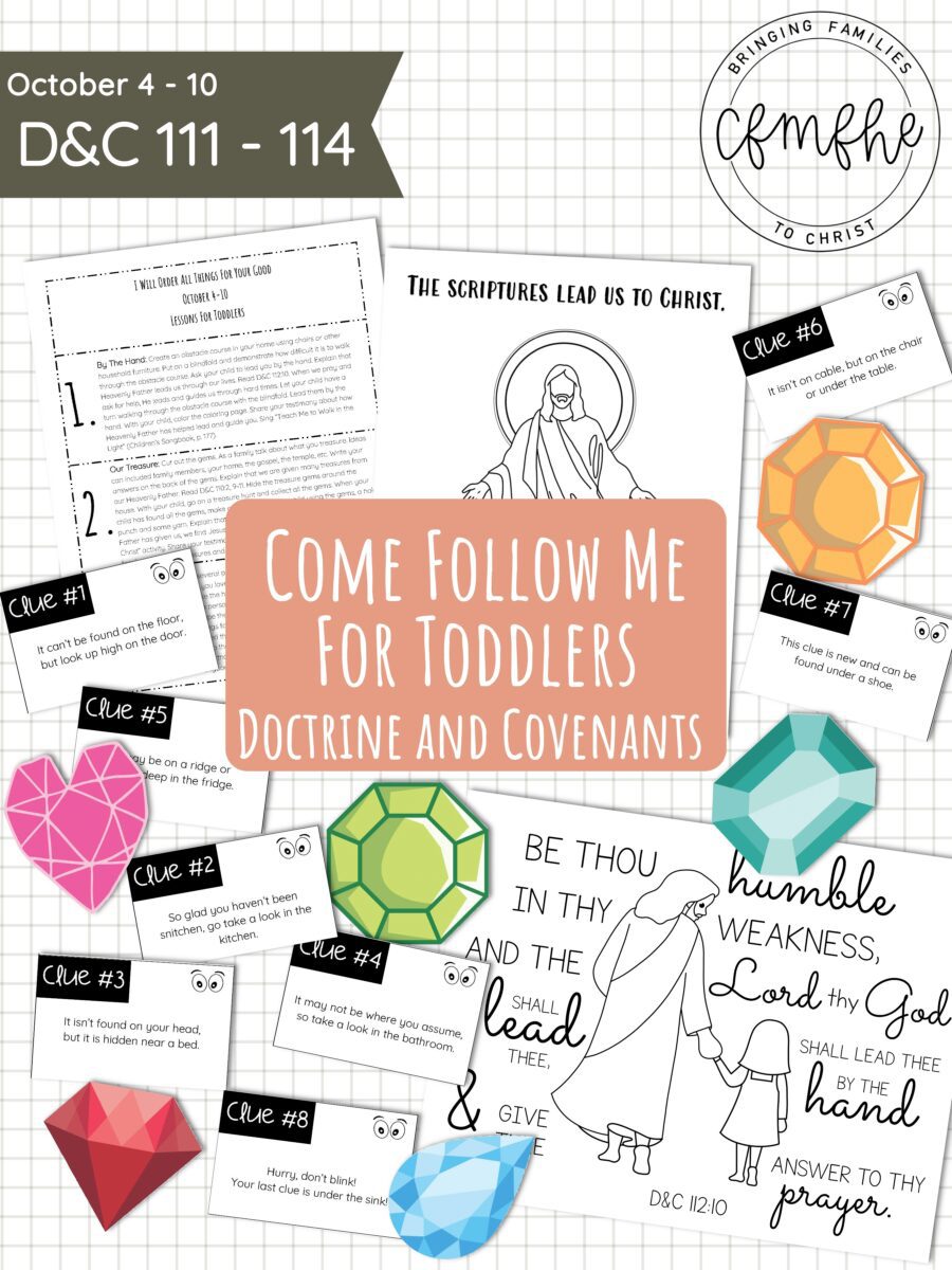 October 4 - October 10 Come Follow Me Lesson for Kids: I Will Order All Things For Your Good featured by Come Follow Me FHE