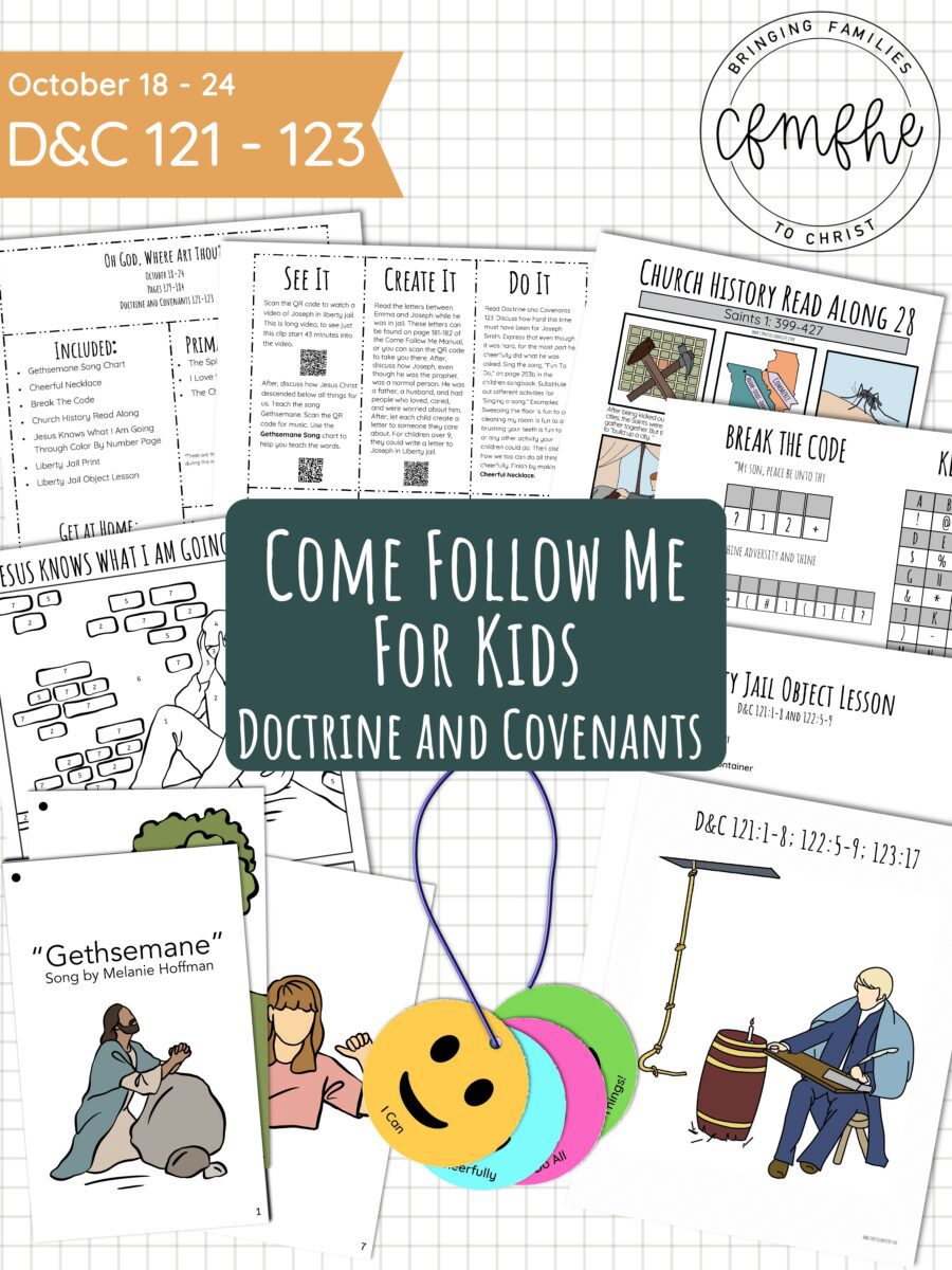 October 18 - October 24 Come Follow Me Lesson for Kids: Oh God, Where Art Thou featured by Come Follow Me FHE