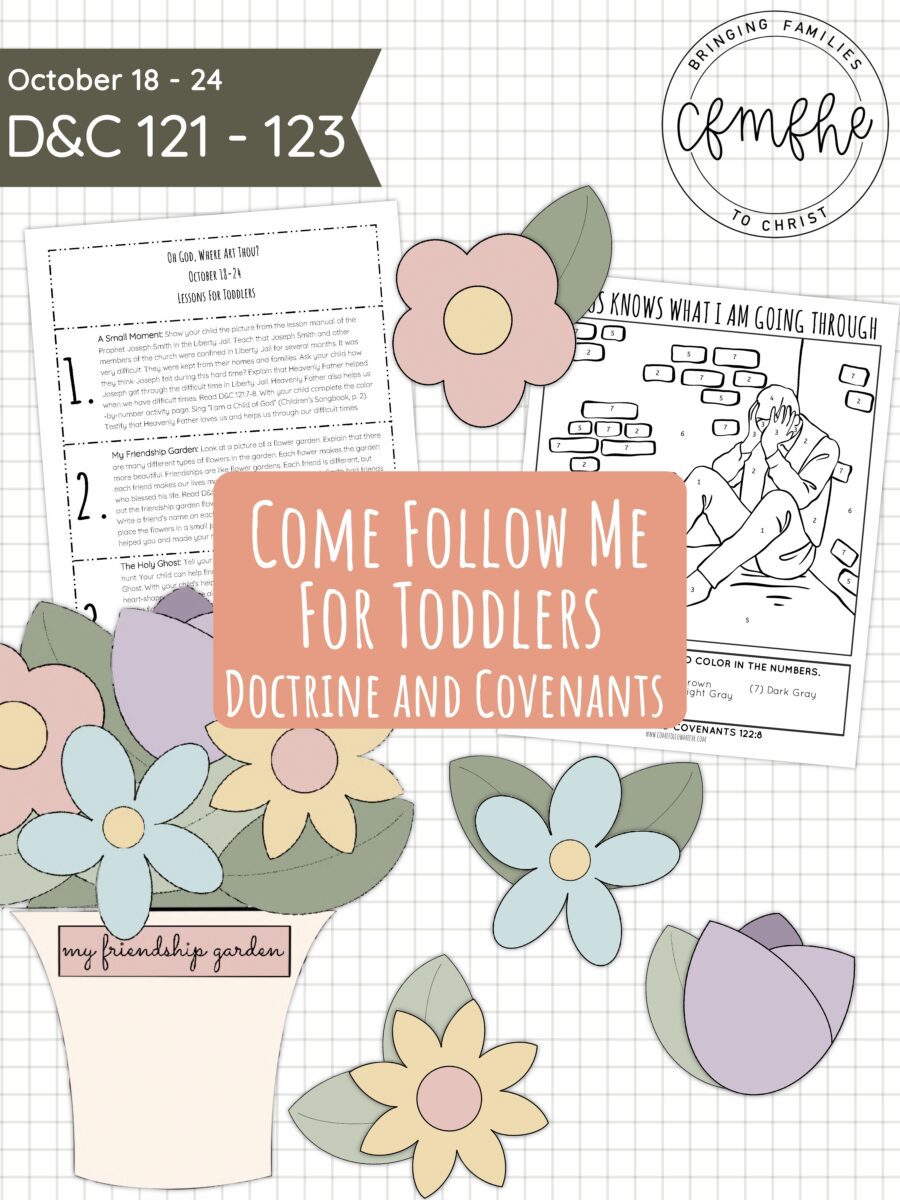 October 18 - October 24 Come Follow Me Lesson for Kids: Oh God, Where Art Thou featured by Come Follow Me FHE